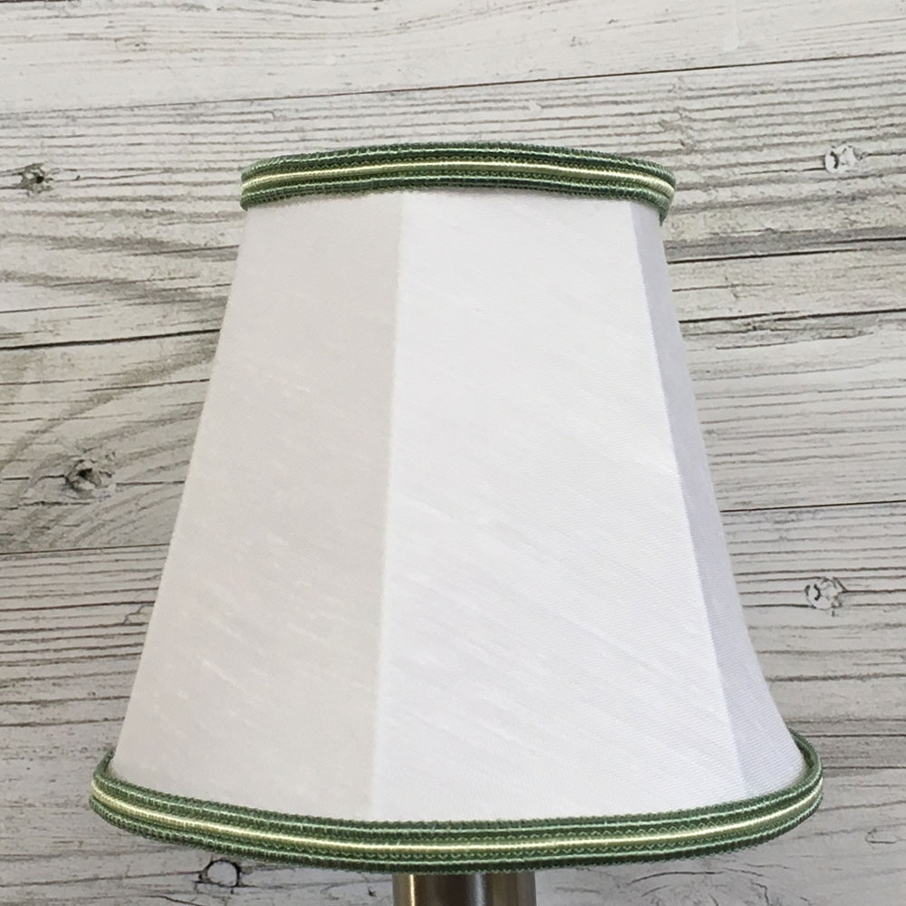 White and Green Candle Lampshade